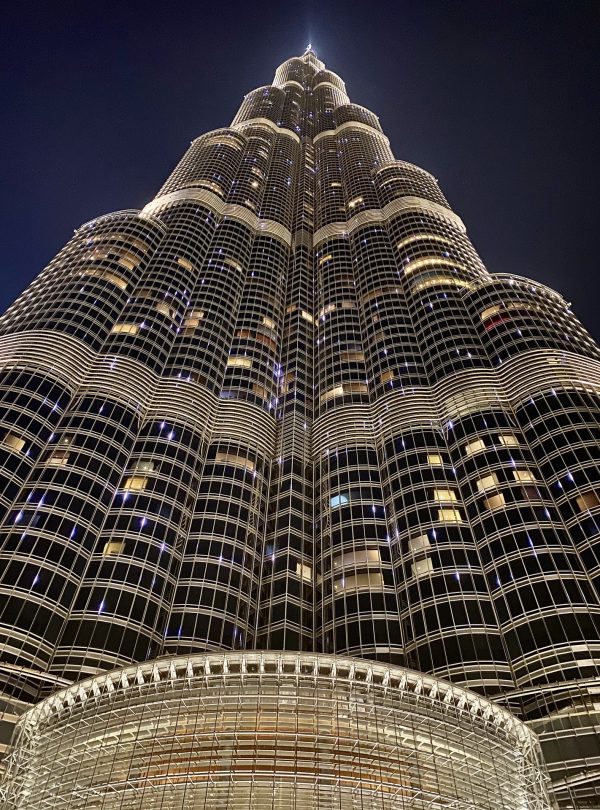 Burj Khalifa Night View Redsand