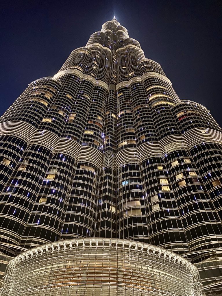 Burj Khalifa Night View Redsand