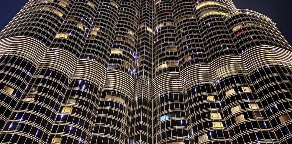 Burj Khalifa Night View Redsand
