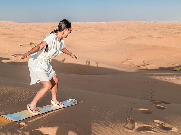 Redsand Desert safari Dubai skateboard