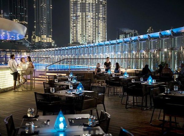 The Burj Club rooftop dinnig Redsand Tourism