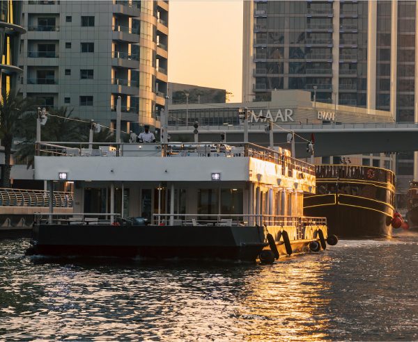1. OUTSIDE - CRUISING IN DUBAI MARINA SUNSET